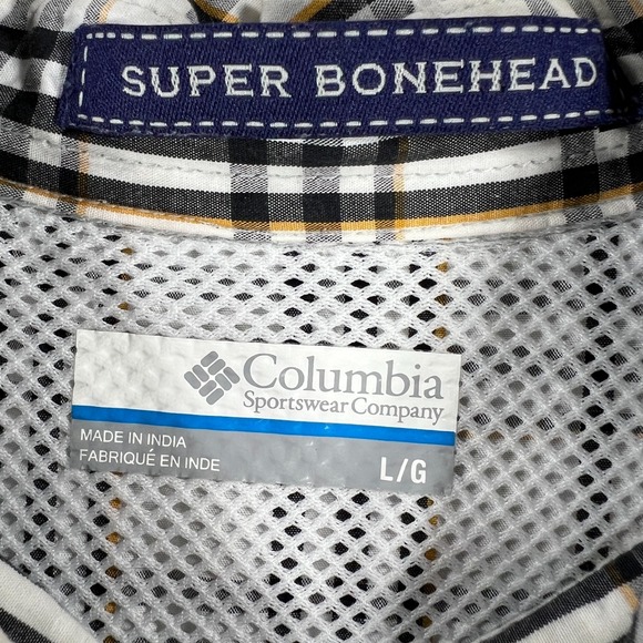 Missouri Tigers Mizzou Columbia Shirt Mens Large White Plaid Button Down - Picture 2 of 16